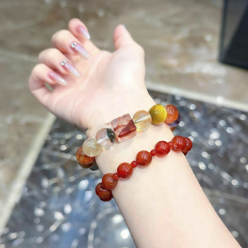 Natural Yellow Crystal & Tiger Eye Feng Shui Bracelet for Women, Lucky Wealth Bracelet with Palden Lhamo Charm