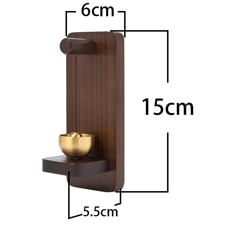Entrance Wind Chime Bell, Dual-Use Hanging Ornament & Fridge Magnet, Peace Blessing Home Decor for Front Door Entryway