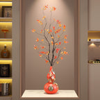 New Chinese Style Gourd Vase, Five Blessings Tall Slim Ornament, Premium Decor for Entryway, Living Room & Wall Niche, Housewarming Gift
