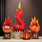 Red Prosperity Wealth Attracting Ornament, Feng Shui Decor for Living Room, Entryway, Wine Cabinet, TV Stand, Office & Shop, Perfect Housewarming & Opening Gift