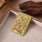 Golden Card of God of Prosperity, Imitation Gold Foil Phone Sticker, Self-Adhesive Lucky Decal for Phone Back & Case, New Year Fortune Decor Card