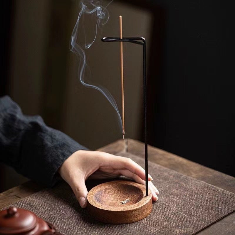 Creative Backflow Incense Burner, Zen Incense Stick Holder, Indoor Aroma Censer for Sandalwood & Agarwood, Upside-Down Incense Decor for Home
