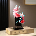 Koi Fish Feng Shui Ornament, Symbolizing Abundance & Smooth Sailing, Wealth Attracting Home Decor for Living Room, Wine Cabinet, TV Stand, Housewarming Gift