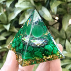 Hot Sale Resin Crystal Chip Pyramid, Multi-purpose Handicraft for Desktop, Home Decor & Aquarium Landscaping, Gift