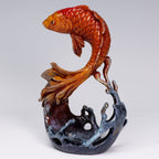 Fish Ornament Feng Shui Decor, Abundant Fortune Carp Statue, Home Entryway Living Room Decoration, Housewarming Opening Gift
