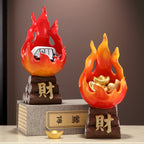 Red Prosperity Wealth Attracting Ornament, Feng Shui Decor for Living Room, Entryway, Wine Cabinet, TV Stand, Office & Shop, Perfect Housewarming & Opening Gift