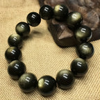 Natural Golden Obsidian Bracelet with Ethnic Style, Suitable for Both Men And Women. Perfect Gifts