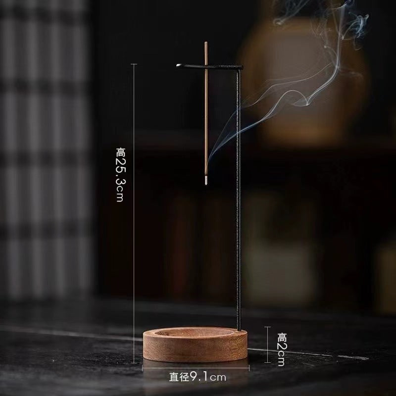 Creative Backflow Incense Burner, Zen Incense Stick Holder, Indoor Aroma Censer for Sandalwood & Agarwood, Upside-Down Incense Decor for Home