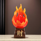 Red Prosperity Wealth Attracting Ornament, Feng Shui Decor for Living Room, Entryway, Wine Cabinet, TV Stand, Office & Shop, Perfect Housewarming & Opening Gift