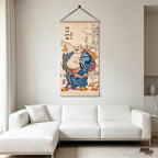 Chinese Style Maitreya Buddha Painting, New Chinese Wall Art, Blessing Wall Hanging for Entryway, Tea Room & Dining Room Decor