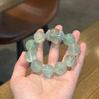 Natural Green Fluorite Bracelet for Women, Single Strand Beaded Jewelry, Delicate Daily Accessory