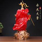 Journey to The West Chinese Myth Wukong Monkey Statue Heroes Sculpture,Computer Desk Myth Wukong Collectibles Wukong Decoration(Wukong Statue)