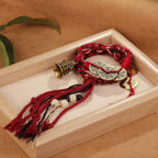 New Chinese Style Tassel Bracelet - Ethnic Tibetan Handwoven Rope | Guochao Ancient Style Accessory