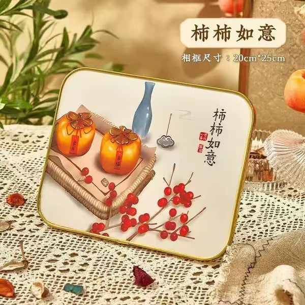 Peace & Joy Tabletop Ornament, Auspicious Home Decor for Entryway, Blessing Figurine for Housewarming, Harmony Brings Prosperity Home Decoration