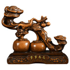 Chinese Style Ruyi Lucky Ornament, All-Wishes-Fulfilled Decor Statue, Home Art for Living Room, Entryway, Wine Cabinet & TV Stand, Housewarming & Business Opening Gift