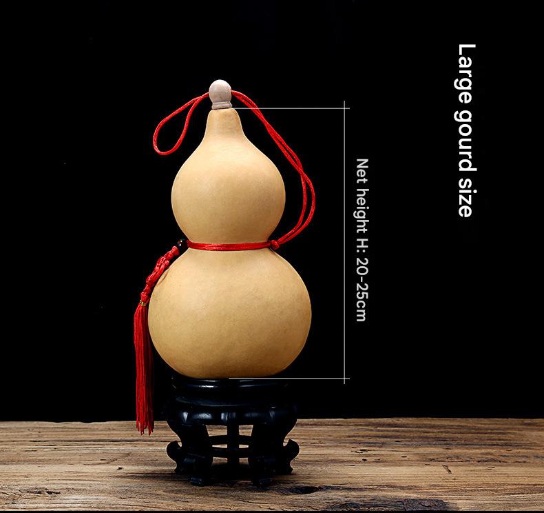 Natural Handcrafted Open Gourd Pendant, Traditional Calabash Craft Ornament for Home Decor