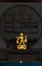 Pure Copper Wealth Bringing Boy Statue, Feng Shui Lucky God of Fortune Figurine, Craft Ornament for Home, Office Desktop & Shop Decor