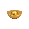 Solid Gold Ingot Ornaments, Mini Yuanbao Statues, Feng Shui Decor for God of Wealth Worship, Home Wealth & Treasure Decoration