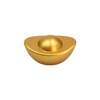 Solid Gold Ingot Ornaments, Mini Yuanbao Statues, Feng Shui Decor for God of Wealth Worship, Home Wealth & Treasure Decoration