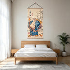 Chinese Style Maitreya Buddha Painting, New Chinese Wall Art, Blessing Wall Hanging for Entryway, Tea Room & Dining Room Decor