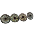 Genuine Pure Copper Five Emperor Coins, Loose Ancient Chinese Coins, Shunzhi Kangxi Yongzheng Qianlong Jiaqing Tongbao, Feng Shui Coins for Door Sill Decoration