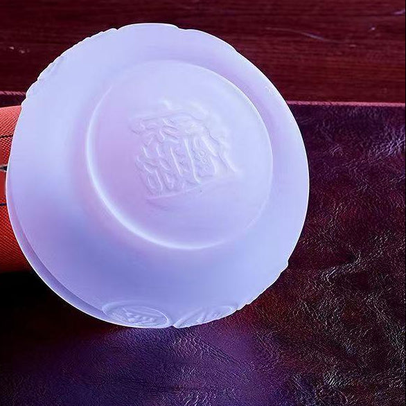 Liuli Treasure Bowl Incense Burner, Lucky Feng Shui Ornament, Wealth Attracting Decorative Censer, Auspicious Home Decoration & Gift