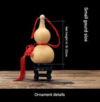 Natural Handcrafted Open Gourd Pendant, Traditional Calabash Craft Ornament for Home Decor
