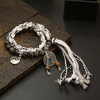 Handmade Braided Tai Chi Charm Bracelet | New Chinese Retro Tibetan National Trend Jewelry