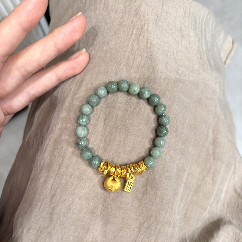 Lake Green Gemstone Beaded Bracelet for Women Bracelet