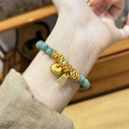 Lake Green Gemstone Beaded Bracelet for Women Bracelet