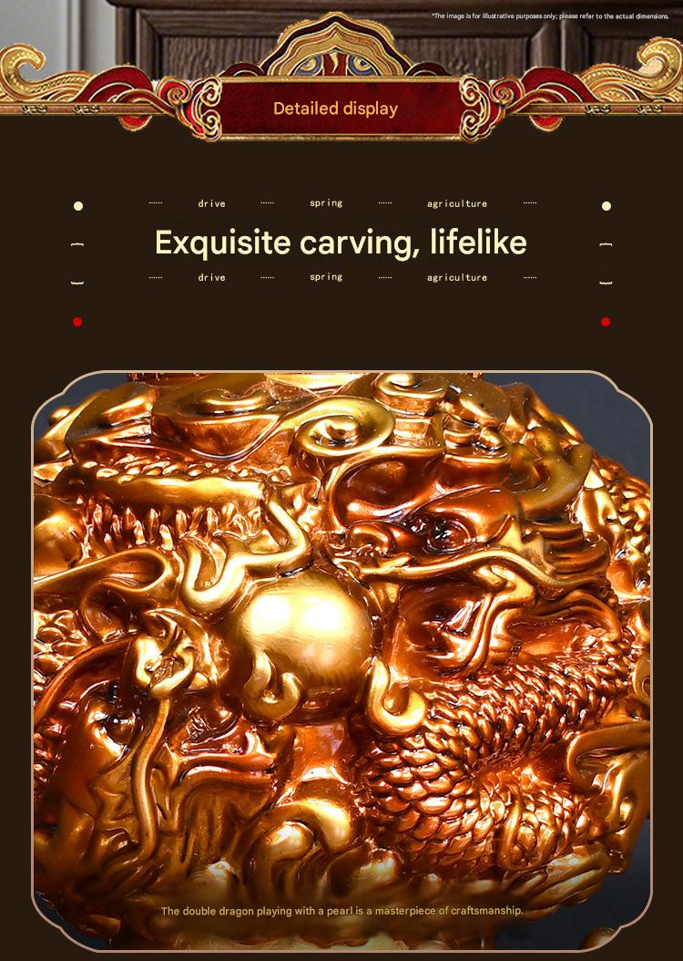 Rotatable Qiankun Ding Bronze Statue, Oriental Craft Tabletop Decoration for Home Entrance Boss Office, Prosperity Gift for Company Grand Opening Bulk Supply
