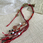 New Chinese Style Tassel Bracelet - Ethnic Tibetan Handwoven Rope | Guochao Ancient Style Accessory