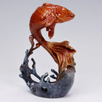 Fish Ornament Feng Shui Decor, Abundant Fortune Carp Statue, Home Entryway Living Room Decoration, Housewarming Opening Gift