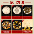 Anrenshui Feng Shui Glass Bottle Ornament with Six-Emperor Coins, Home Decor for West-Facing Bedhead & Northwest Toilet, Bedroom Living Room Lucky Decoration