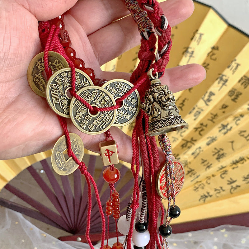 New Chinese Style Tassel Bracelet - Ethnic Tibetan Handwoven Rope | Guochao Ancient Style Accessory