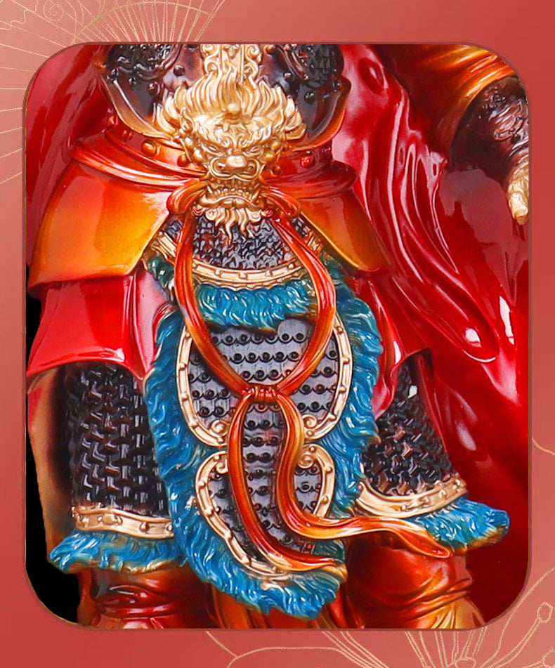 Journey to The West Chinese Myth Wukong Monkey Statue Heroes Sculpture,Computer Desk Myth Wukong Collectibles Wukong Decoration(Wukong Statue)