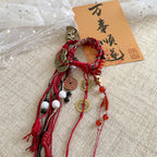 New Chinese Style Tassel Bracelet - Ethnic Tibetan Handwoven Rope | Guochao Ancient Style Accessory