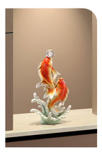 New Chinese Style Koi Fish Ornament, Wealth Attracting Figurine, Auspicious Decor for Living Room, Wine Cabinet & Office, Meaningful Gift