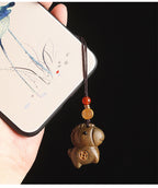Sandalwood Zodiac Horse Wealth Car Keychain Bag Pendant