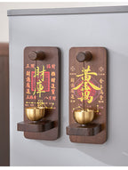 Entrance Wind Chime Bell, Dual-Use Hanging Ornament & Fridge Magnet, Peace Blessing Home Decor for Front Door Entryway