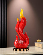 Red Prosperity Wealth Attracting Ornament, Feng Shui Decor for Living Room, Entryway, Wine Cabinet, TV Stand, Office & Shop, Perfect Housewarming & Opening Gift