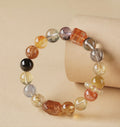 Natural Yellow Crystal & Tiger Eye Feng Shui Bracelet for Women, Lucky Wealth Bracelet with Palden Lhamo Charm