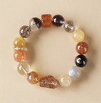 Natural Yellow Crystal & Tiger Eye Feng Shui Bracelet for Women, Lucky Wealth Bracelet with Palden Lhamo Charm