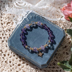 Natural Amethyst Bracelet for Women, Premium Crystal Jewelry for Students & Office Workers