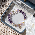 Natural Amethyst Bracelet for Women, Premium Crystal Jewelry for Students & Office Workers