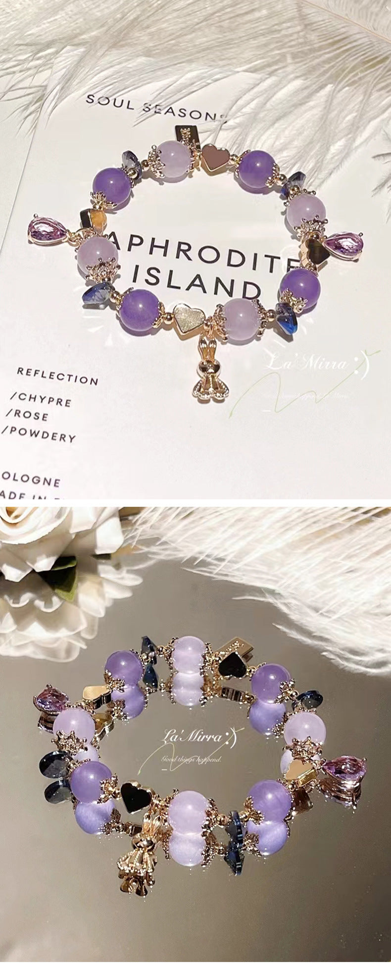 Natural Amethyst Bracelet for Women, Premium Crystal Jewelry for Students & Office Workers
