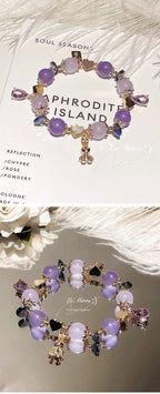 Natural Amethyst Bracelet for Women, Premium Crystal Jewelry for Students & Office Workers