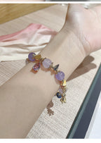 Natural Amethyst Bracelet for Women, Premium Crystal Jewelry for Students & Office Workers