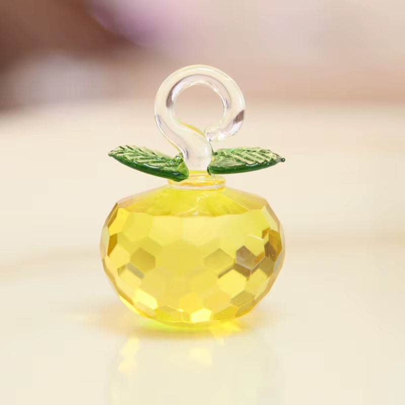 Crystal Apple Tree Ornaments Apples Glass Fengshui Crafts Home Decor Figurines Christmas Gift Souvenir