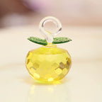 Crystal Apple Tree Ornaments Apples Glass Fengshui Crafts Home Decor Figurines Christmas Gift Souvenir